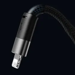 کابل شارژ و انتقال دیتا 3.5 آمپر 1.2 متر سه سر بیسوس Baseus StarSpeed cable 3in1 usb to micro USB  Lightning  USB C 3.5A CAXS000001