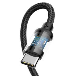 کابل پاوربانک و انتقال دیتا تایپ سی و میکرو یو اس بی بیسوس Baseus portable Type-C data cable with extra Micro connector