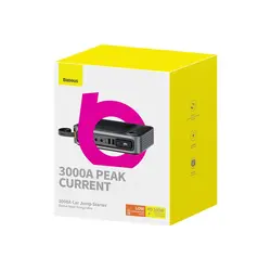 پاوربانک و جامپ استارتر خودرو 26800 میلی آمپر بیسوس Baseus Super Energy Ultra jump Starter & Powerbank for Car