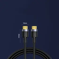 کابل HDMI دو متری 4K بیسوس Baseus Cafule HDMI 2.0 4K 60 Hz 2 m CADKLF-F01