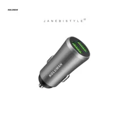 شارژر فندکی کلومن به همراه کابل تایپ سی و میکرو یو اس بی koluman car charger with micro usb & type c cable KC-C04