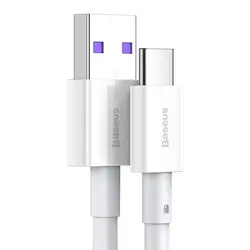 کابل شارژ سریع و دیتا usb به تایپ سی 66 وات بیسوس Baseus Superior USB to Type C 66 W Super Charge 1 m CATYS-01