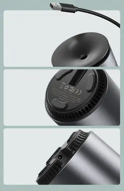 دستگاه بخور سرد و مرطوب کننده هوا ماشین بیسوس Baseus electric air humidifier for home office car gray DHSG-0G