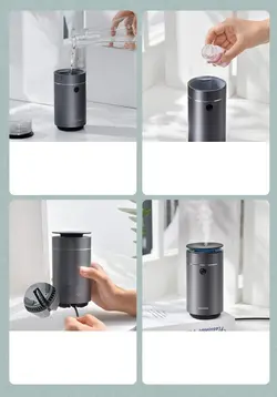 دستگاه بخور سرد و مرطوب کننده هوا ماشین بیسوس Baseus electric air humidifier for home office car gray DHSG-0G