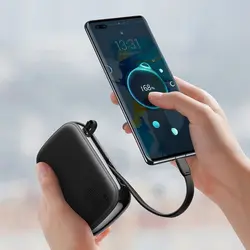 پاوربانک 20000mAh فست شارژ 22.5 وات بیسوس Baseus Qpow powerbank 20000mAh with Type C cable 22.5W