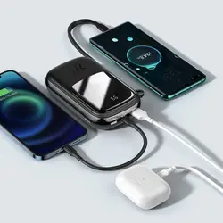 پاوربانک 20000mAh فست شارژ 22.5 وات بیسوس Baseus Qpow powerbank 20000mAh with Type C cable 22.5W
