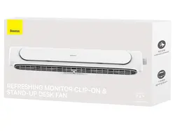 پنکه رومیزی همراه با قابلیت قرارگیری برروی مانیتور بیسوس BASEUS ACQS000002 Refreshing Monitor Clip-On & Stand-Up Fan