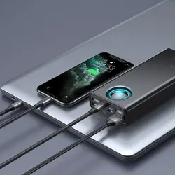 پاوربانک ۳۰۰۰۰ فست شارژ بیسوس ۶۵ وات Baseus Amblight Digital Display QuickCharge PowerBank 65W 30000mAh