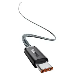 کابل تایپ‌سی به تایپ‌سی 100 وات 2 متر بیسوس Baseus CALD000316 Dynamic Series Type-C to Type-C 100W Fast Charging Data Cable 2M