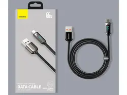 کابل یواس‌بی به تایپ‌سی 66 وات بیسوس Baseus CASX020101 66W USB to USB-C / Type-C Digital Display Fast Charging Data Cable 2M