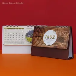 تقویم رومیزی پایه سلفون جلد سخت 1402 سایز 17×24
