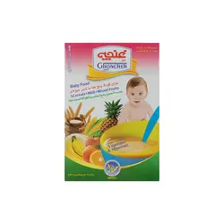 غذای کودک پنج غله با شیرمیوه غنچه