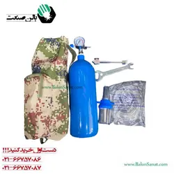 کپسول اکسیژن 2/5 لیتری همراه با مانومتر