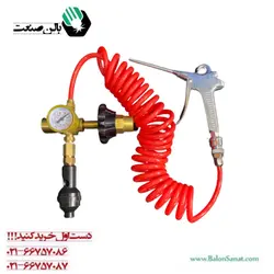 مانومتر هلیوم 60 به 40 دو سر شیلنگ