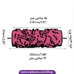 طرح گل و پرنده GR-128 رول طرح دار نقاشی ساختمان