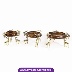 سرویس پذیرایی شب یلدایی ، استند چوب و پایه گوزن برنجی
