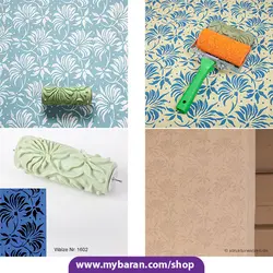 غلطک طرح دار آلمانی جدید Walze Nr. 1602 برای نقاشی ساختمان و دیوار