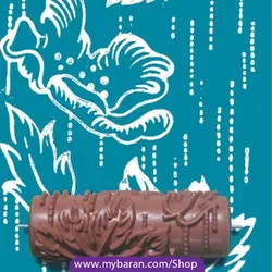 رول غلطک طرح دار GR-41 طرح گل دار ، گل سرخ + قیمت