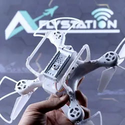 کوادکوپتر دوربین دار f82 با ارسال زنده تصویر - رنگ سفید