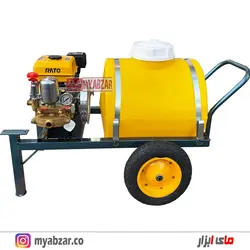 سمپاش 100 لیتری راتو با پمپ 45 بار طرح رینو (موتور گیربکس دار)
