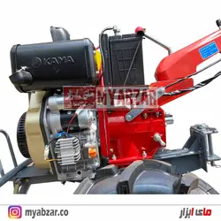 تیلر کلتیواتور 12 اسب کاما کاما اورجینال(شاسی - موتور - گیربکس کاما اصلی)