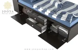 تخت یک نفره کتابخانه دار کاترین مدل BS 916