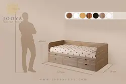 تخت خواب یک نفره کشودار ژیکان مدل BS 903