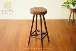 چهارپایه چوبی بلوط