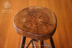 چهارپایه چوبی بلوط