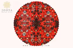 رومیزی مخمل گرد گلیم