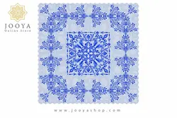 رومیزی مخمل مربع مهر هندی