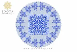 رومیزی مخمل دایره مهر هندی