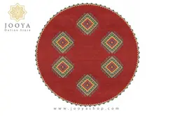 رومیزی مخمل گرد طرح گبه
