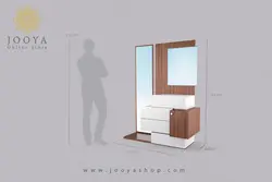 میز آرایش مدرن آینه قدی دار ام دی اف یارا مدل TM 140