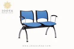 نیمکت انتظار اسمارت دسته دار با تشک پایه کروم چهار نفره P824G