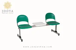 نیمکت انتظار دو نفره وسط میز دار متال پلاست کد T523