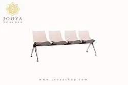 نیمکت انتظار شل با تشک پایه کروم چهار نفره کد P834