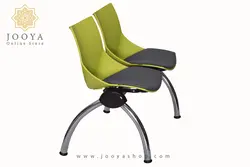 نیمکت انتظار شل با تشک پایه کروم دو نفره کد P832