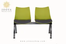 نیمکت انتظار شل با تشک پایه کروم دو نفره کد P832