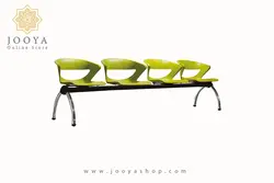 نیمکت انتظار کیکا با پایه کروم چهار نفره کد N854