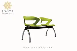 نیمکت انتظار کیکا با پایه کروم دو نفره کد N852