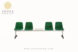 نیمکت انتظار چهار نفره وسط میز دار فایبر پلاست کد T555