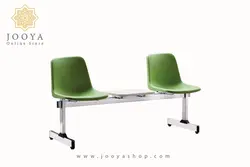نیمکت انتظار دو نفره وسط میز دار فایبر پلاست کد T553