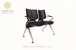 نیمکت انتظار وینر دو، دسته دار، پایه کروم دو نفره کد P222G