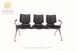 نیمکت انتظار وینر دو، دسته دار، پایه کروم سه نفره کد P223G