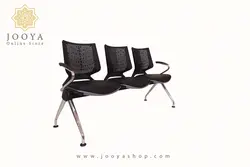 نیمکت انتظار وینر دو، دسته دار، پایه کروم سه نفره کد P223G