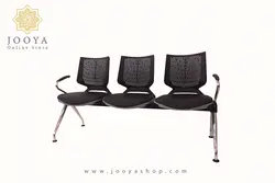 نیمکت انتظار وینر دو، دسته دار، پایه کروم سه نفره کد P223G