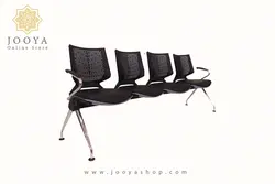 نیمکت انتظار وینر دو، دسته دار، پایه کروم چهار نفره کد P224G