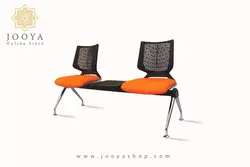 نیمکت انتظار دو نفره وینر دو، وسط میز دار پایه کروم کد P223T