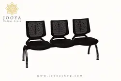 نیمکت انتظار وینر دو، بدون دسته پایه کروم سه نفره کد P223